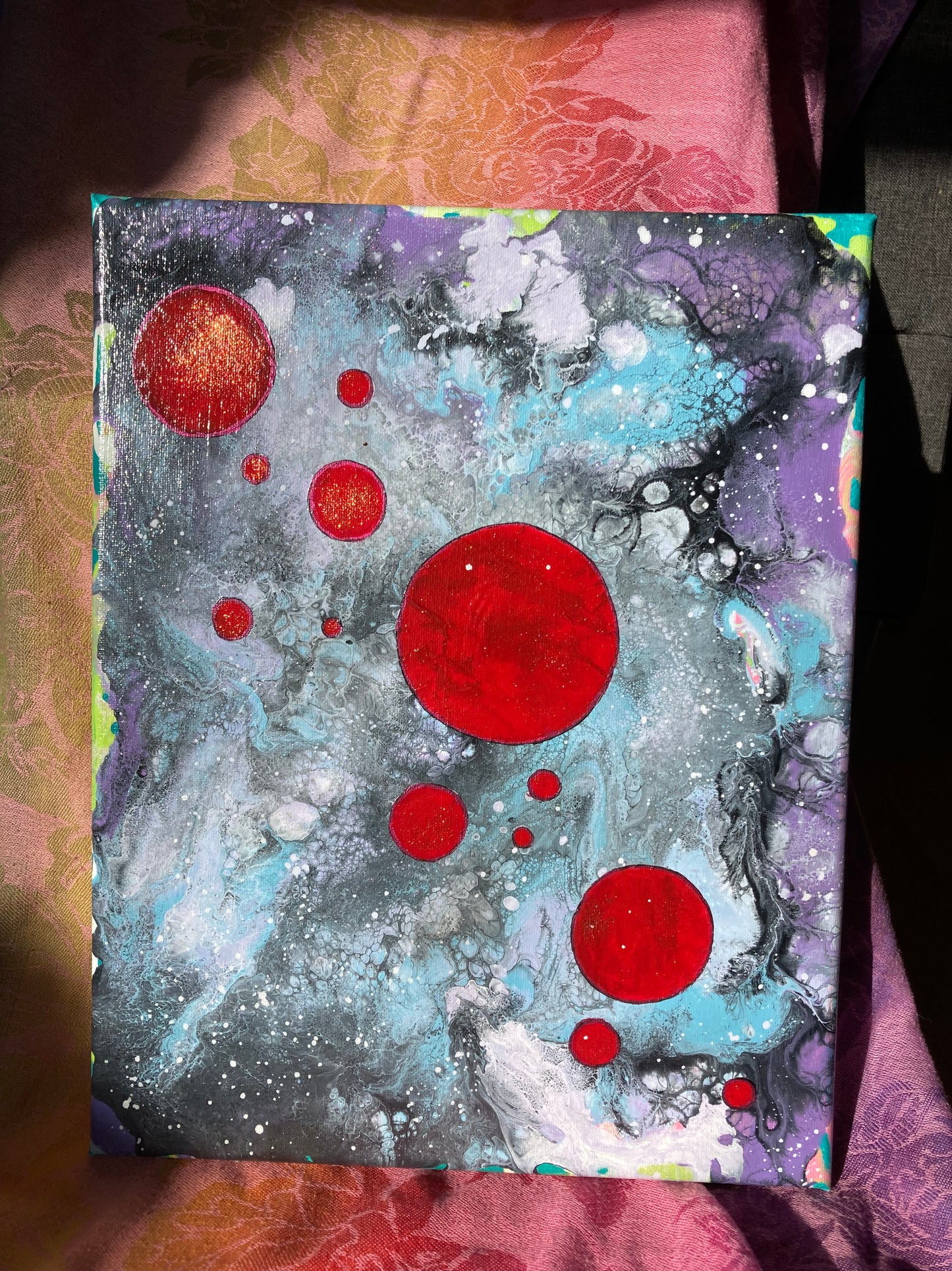 Abstract Cosmic Canvas Painting